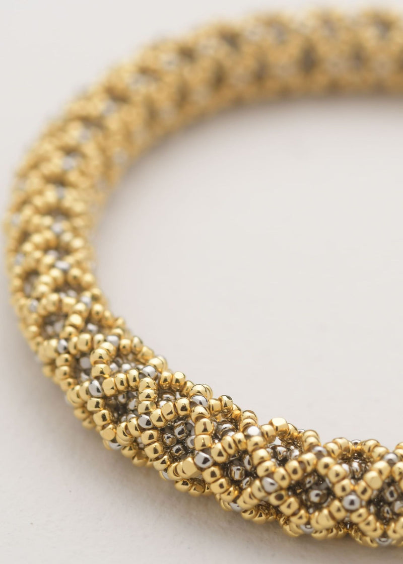 BRAZALETE HUTA SERPIENTE NAWI ORO PLATINO