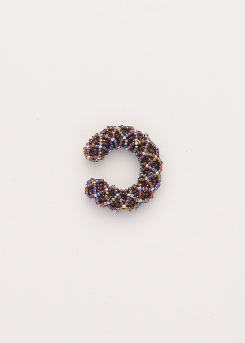 EARCUFF NAWI PLATINO VINO TOPAZ TORNASOL