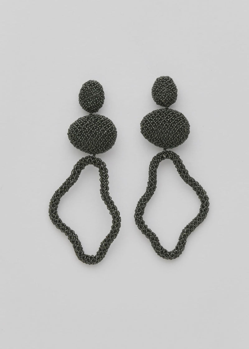 TAWARI HAUTE PETROLEUM GREEN EARRINGS