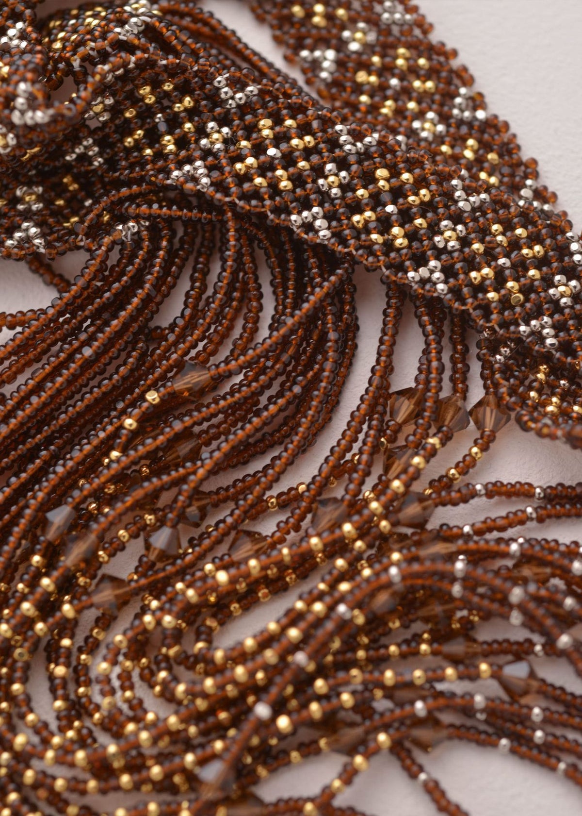 GOLD PLATINUM MARTHA STRIP TRANSPARENT BROWN