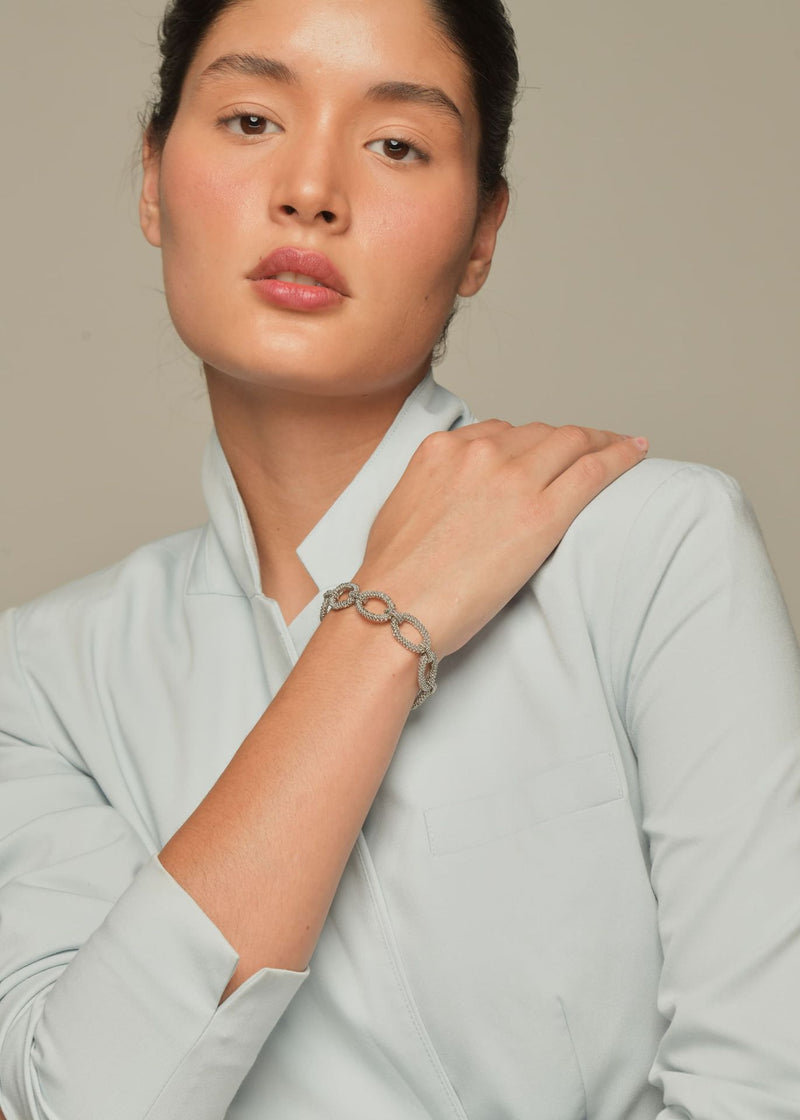 TAWARI HOOPS PLATINUM BRACELET