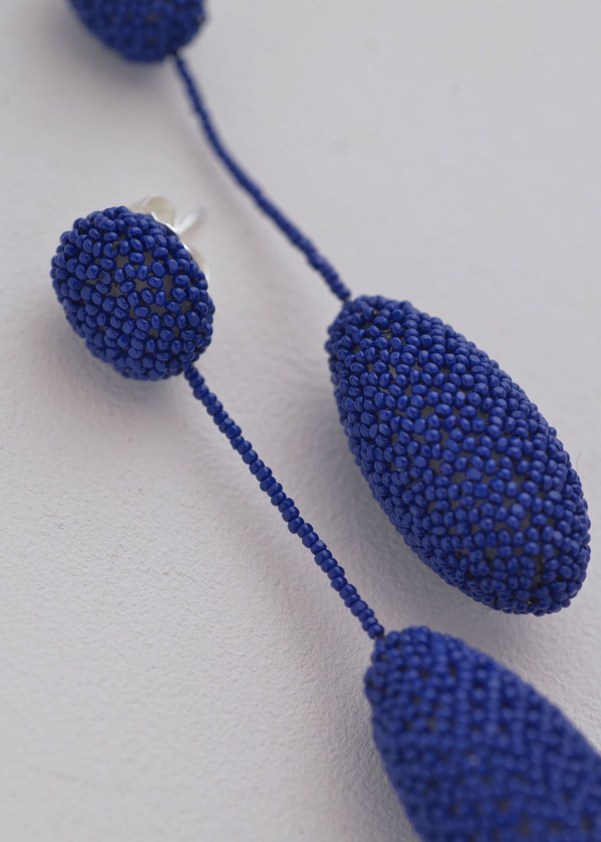 TAWARI DARK ROYAL BLUE HANGING EARRINGS