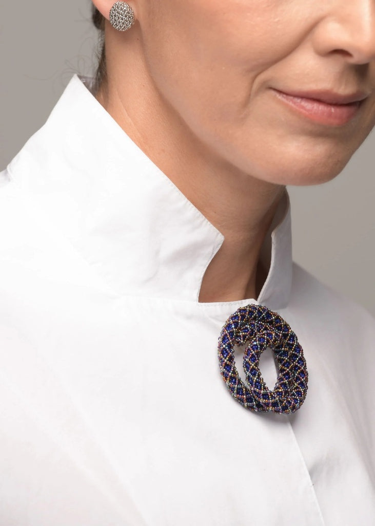 BROCHE ESPIRAL TOPAZ TORNASOL