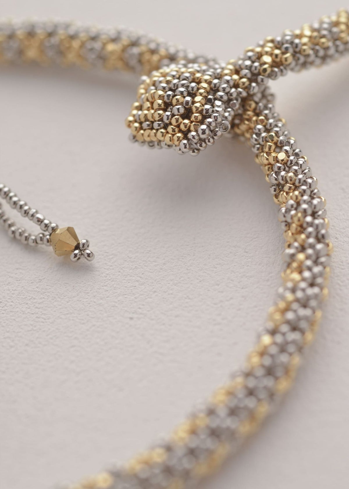 PLATINUM GOLD SNAKE NECKLACE