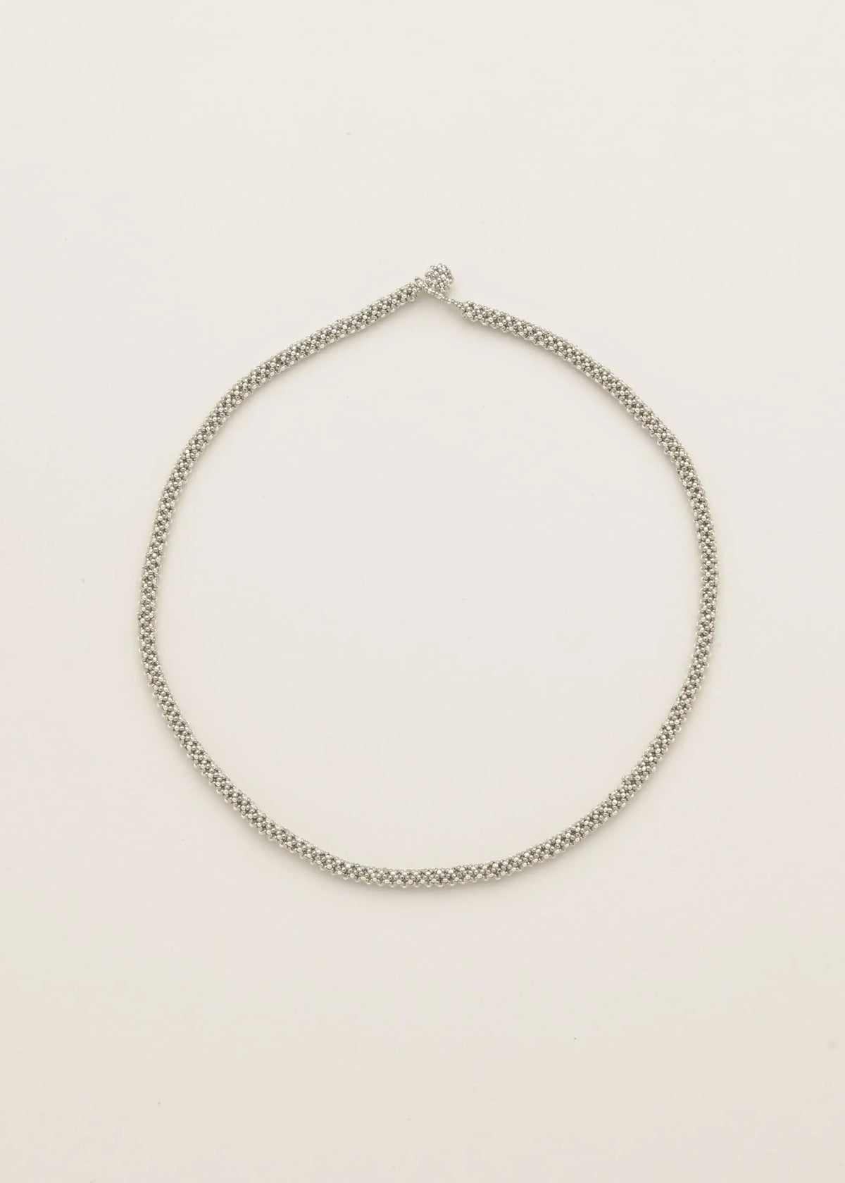 SNAKE NECKLACE SILVER PLATINUM