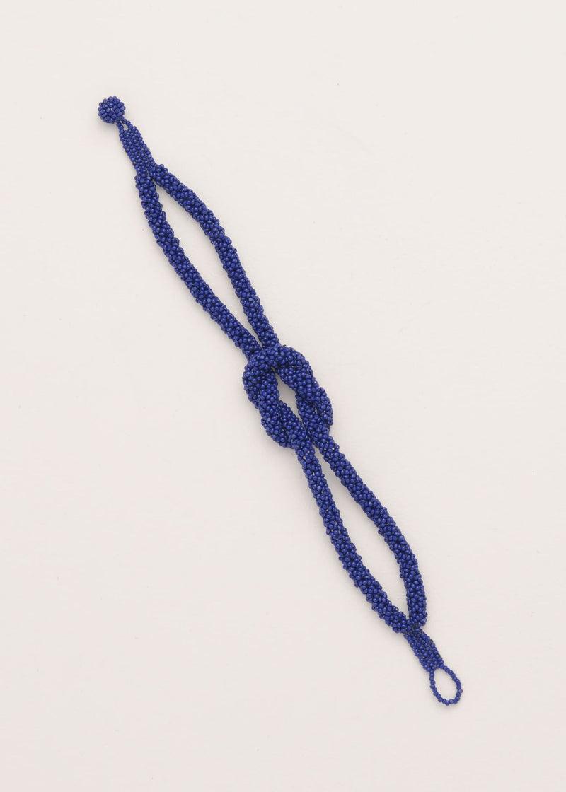 BRAZALETE NUDO TAWARI AZUL REY OSCURO