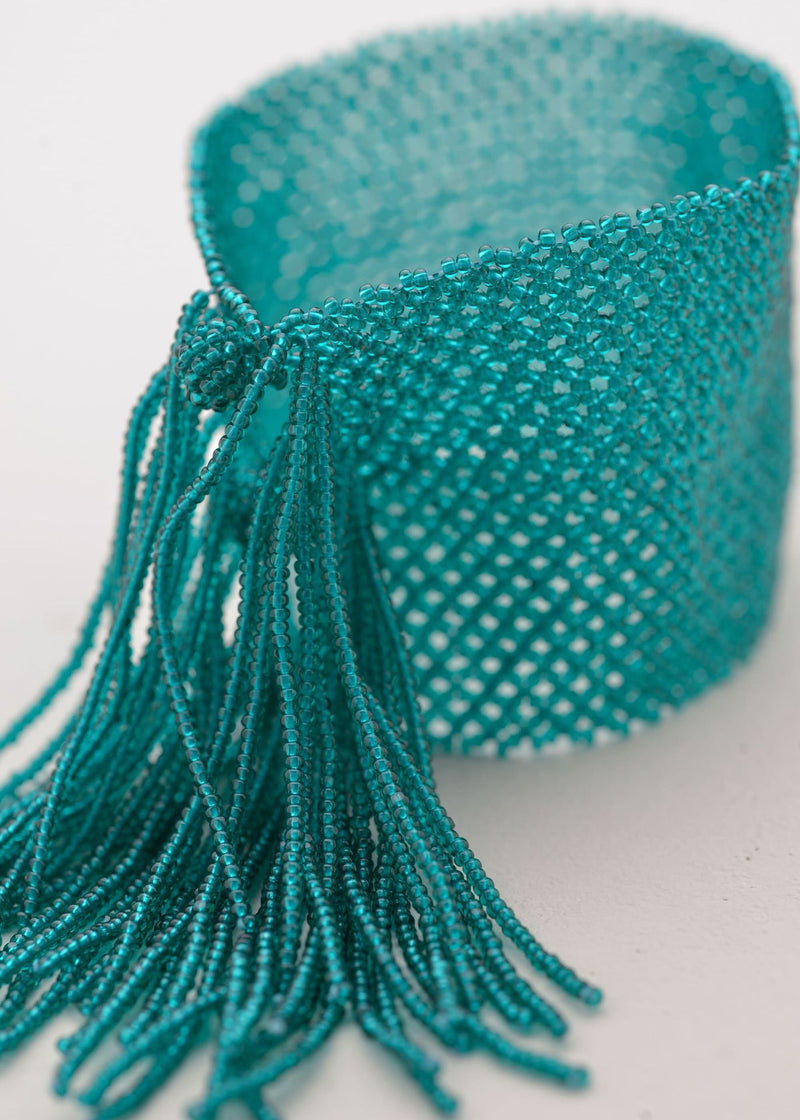 BRAZALETE TIRAS MARTHA VERDE ESMERALDA TRANSPARENTE