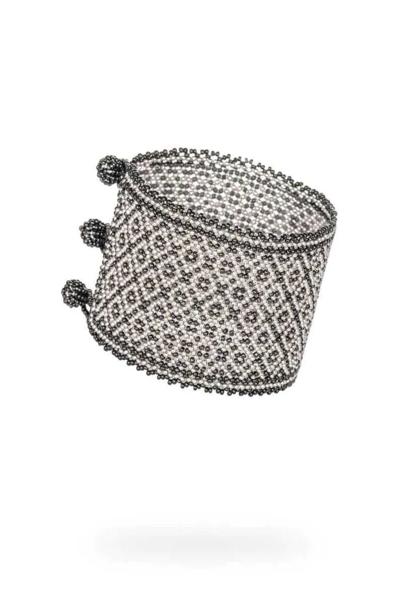 BRAZALETE HAIKA MARTHA PLATINO GRIS METALICO