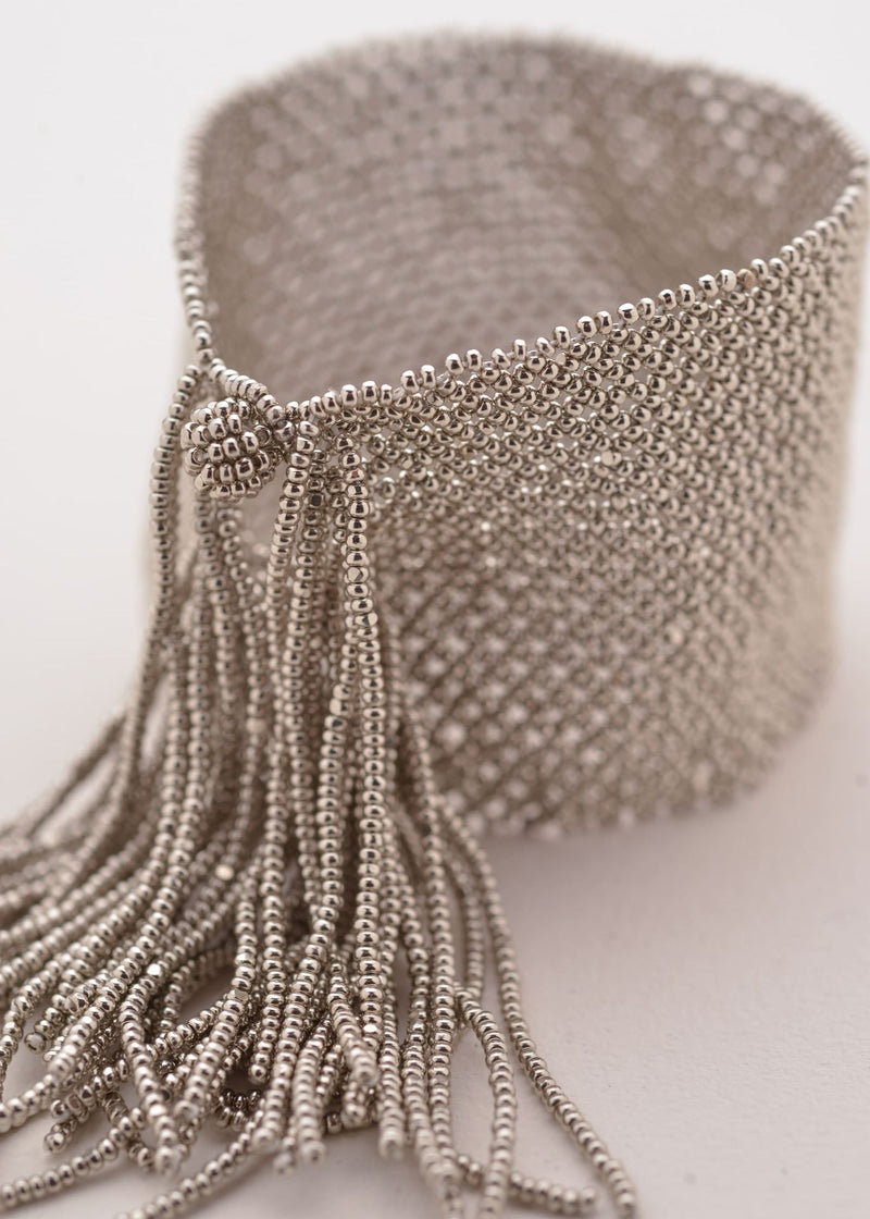 BRAZALETE TIRAS MARTHA PLATINO