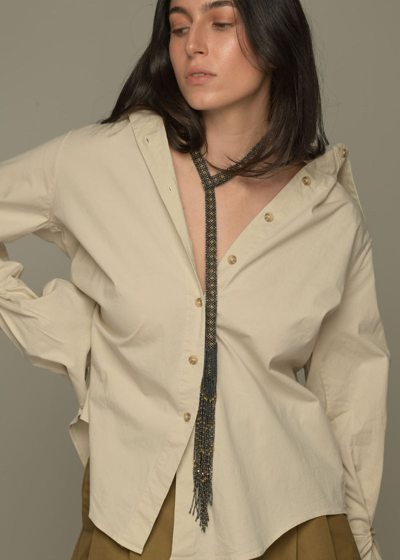CINTILLA MARTHA ORO GRIS METALICO