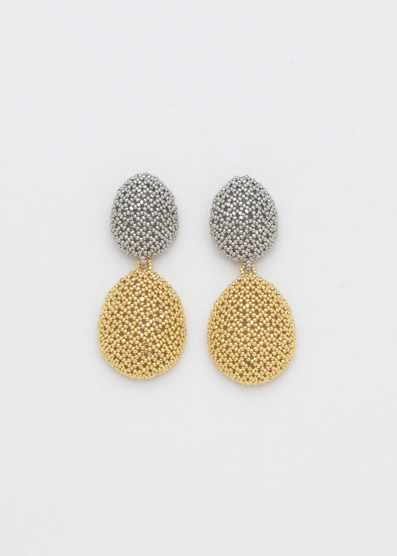 ARETES DOS TAWARI ORO PLATINO