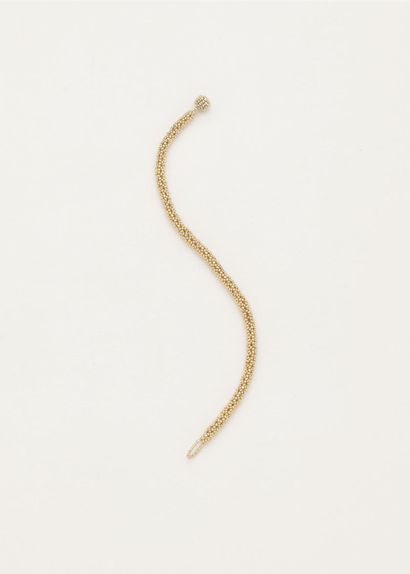 BRAZALETE HUTA SERPIENTE ORO PLATINO
