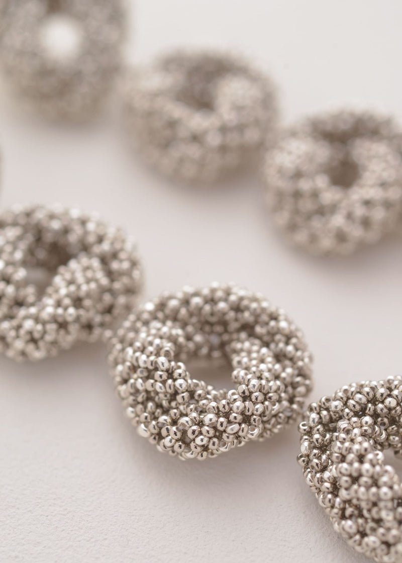 ARETES CUATRO HAIKURI PLATA PLATINO
