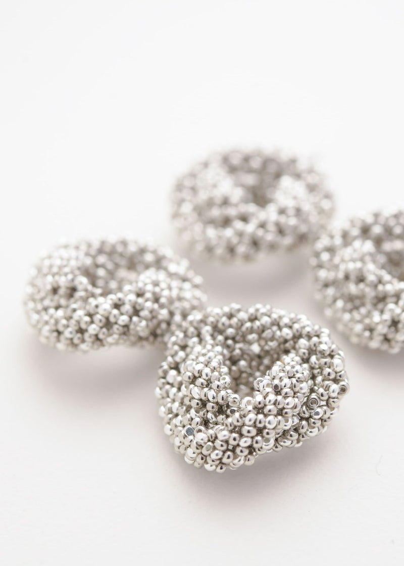 ARETES DOS HAIKURI PLATA PLATINO