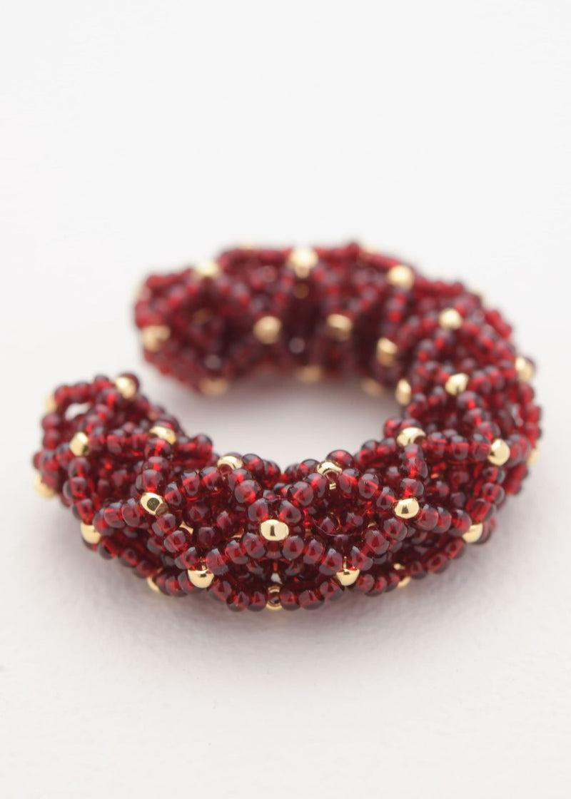 EARCUFF NAWI PLATINO ROJO JAMAICA