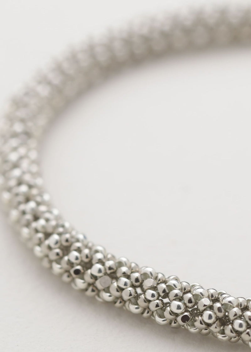 BRAZALETE HUTA SERPIENTE PLATA PLATINO