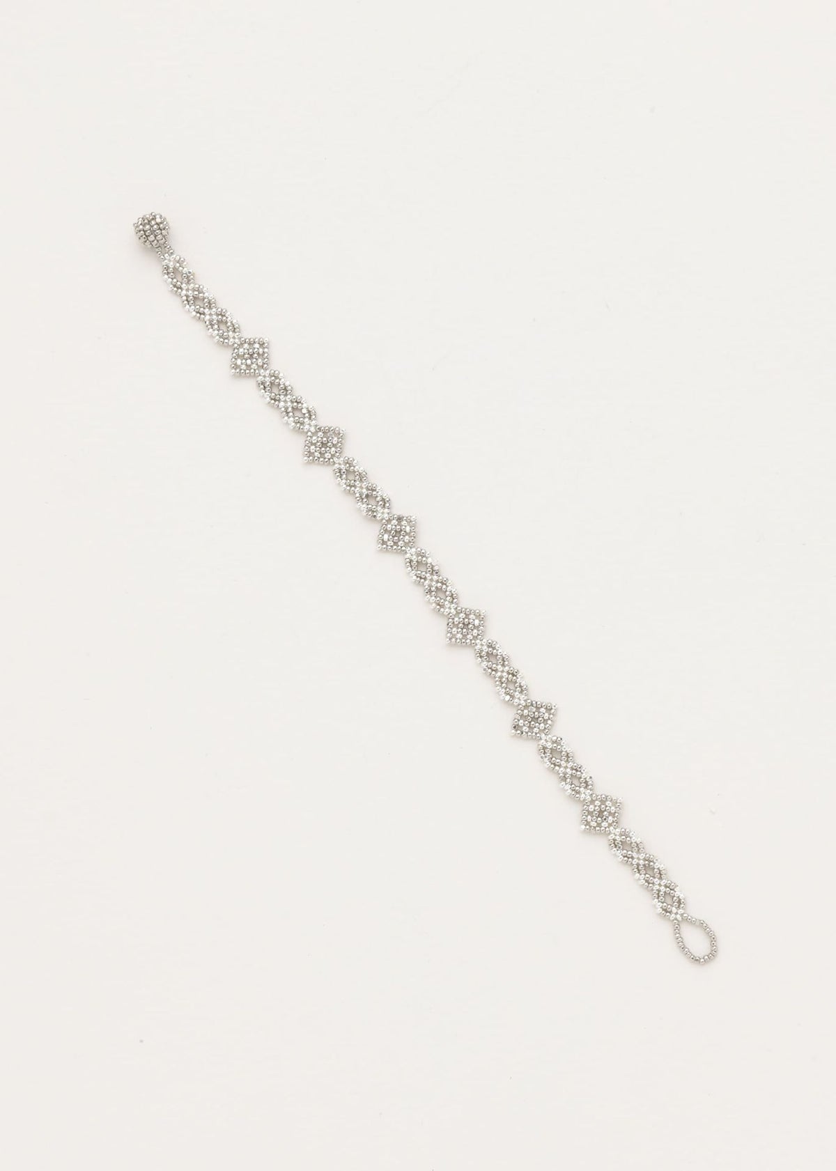 BRAZALETE OJO DE DIOS CADENA PLATA PLATINO
