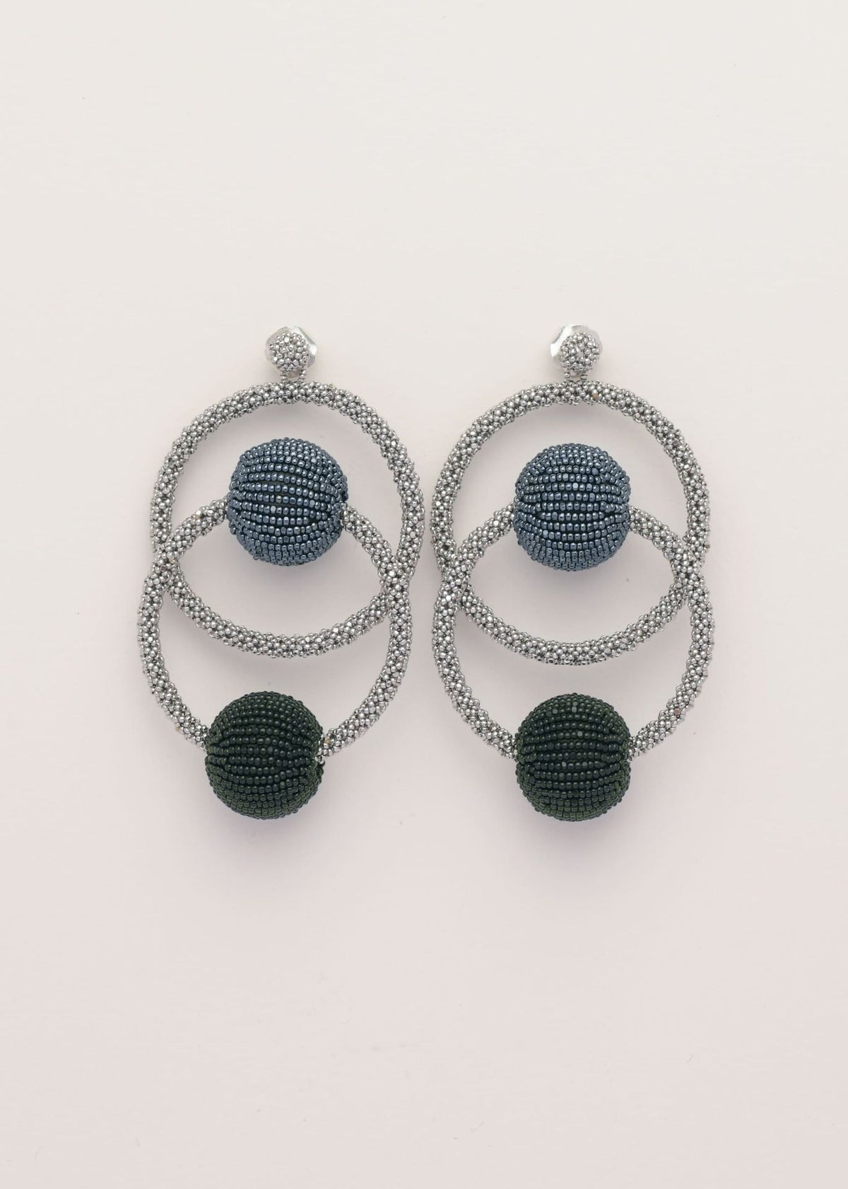 ARETES ECO SATEL PLATINO GRIS METALICO VERDE BOTELLA OBSCURO