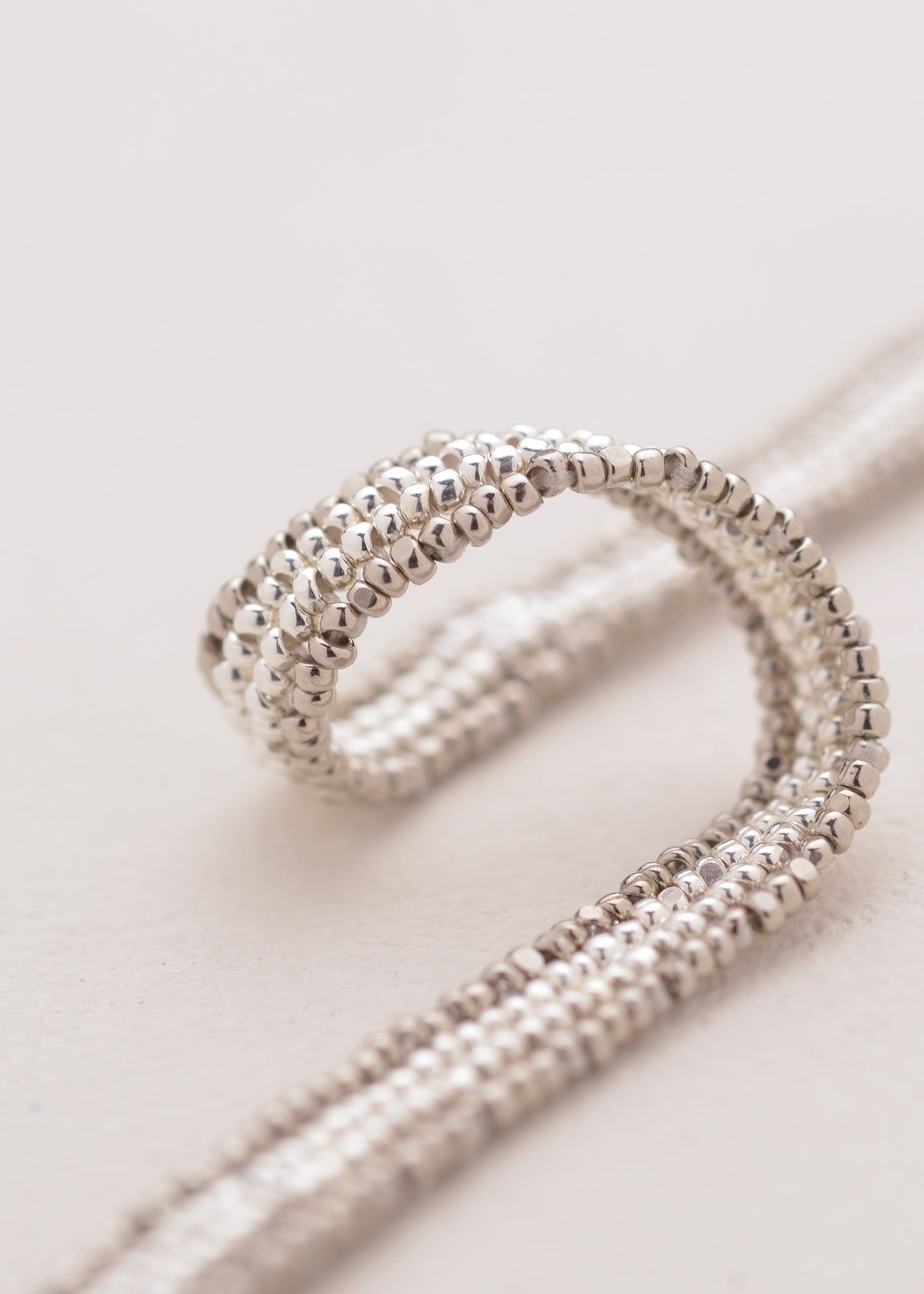 BRAZALETE HUTA LINEAL PLATA PLATINO