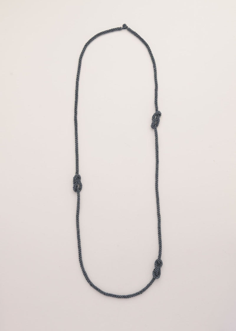 COLLAR TRES HAIKURI GRIS METALICO