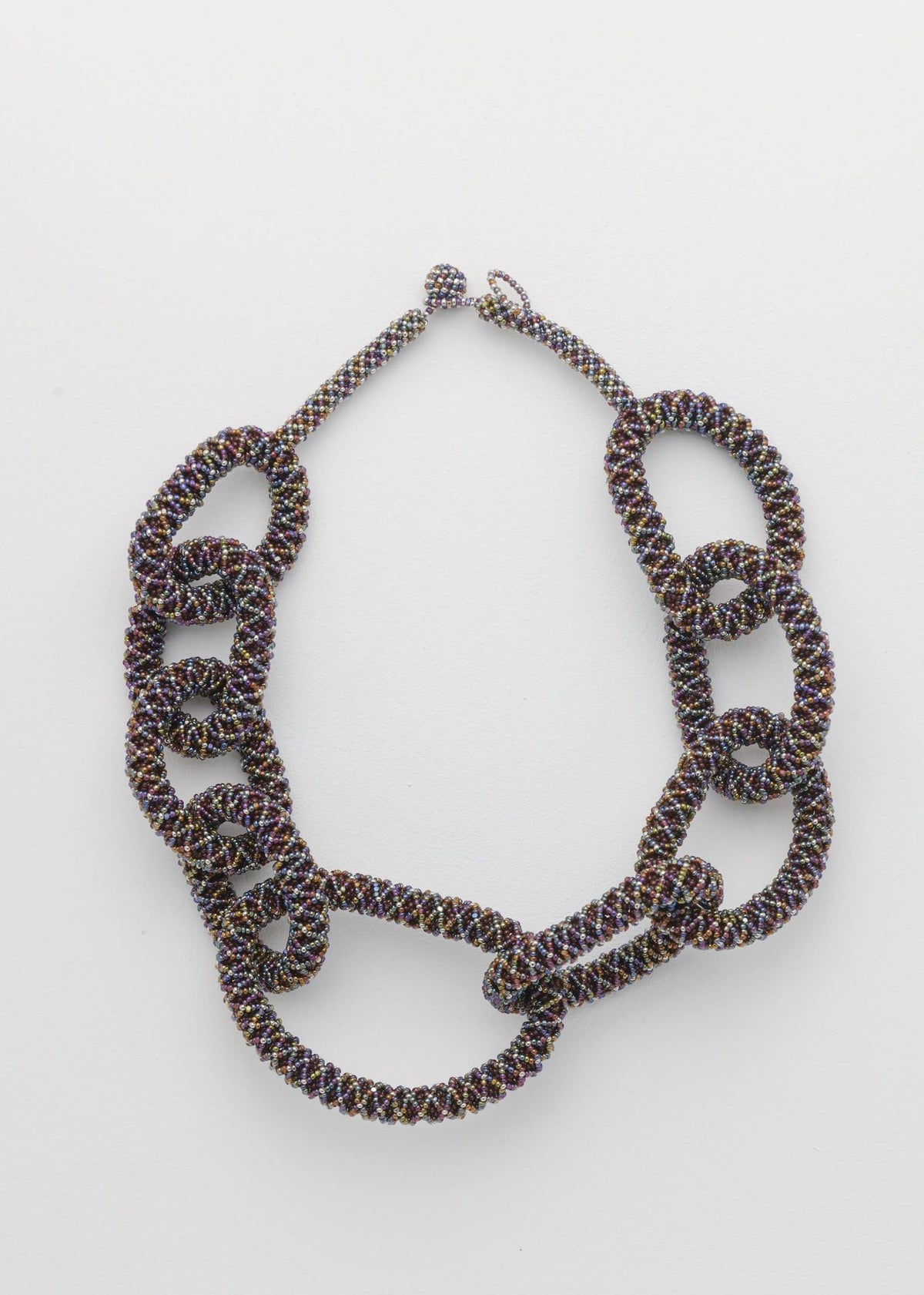 HAXUPA NAWI NECKLACE PLATINUM WINE IRIDESCENT TOPAZ