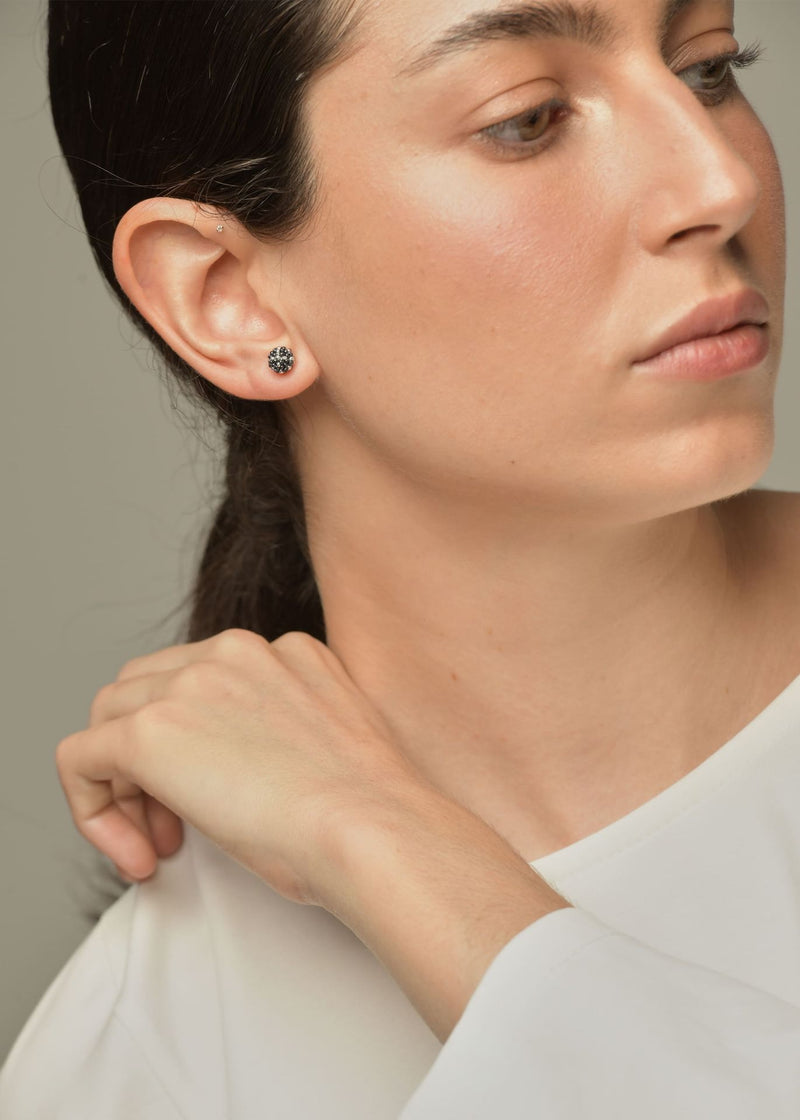 BROQUELES MARTHA PLATA GRIS METALICO