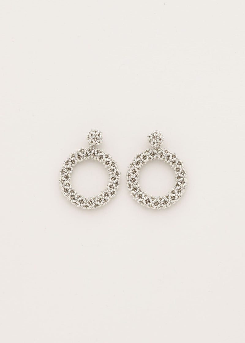 ARETES UN ARO NAWI PLATA PLATINO