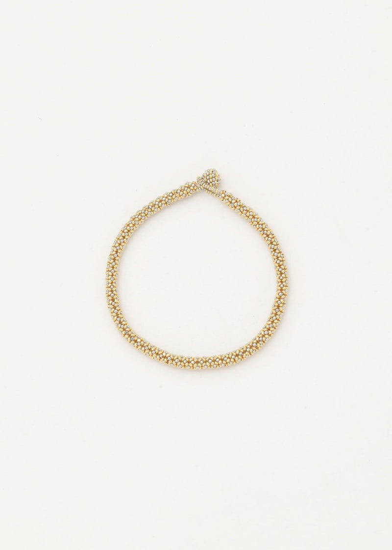 BRAZALETE HUTA SERPIENTE ORO PLATINO