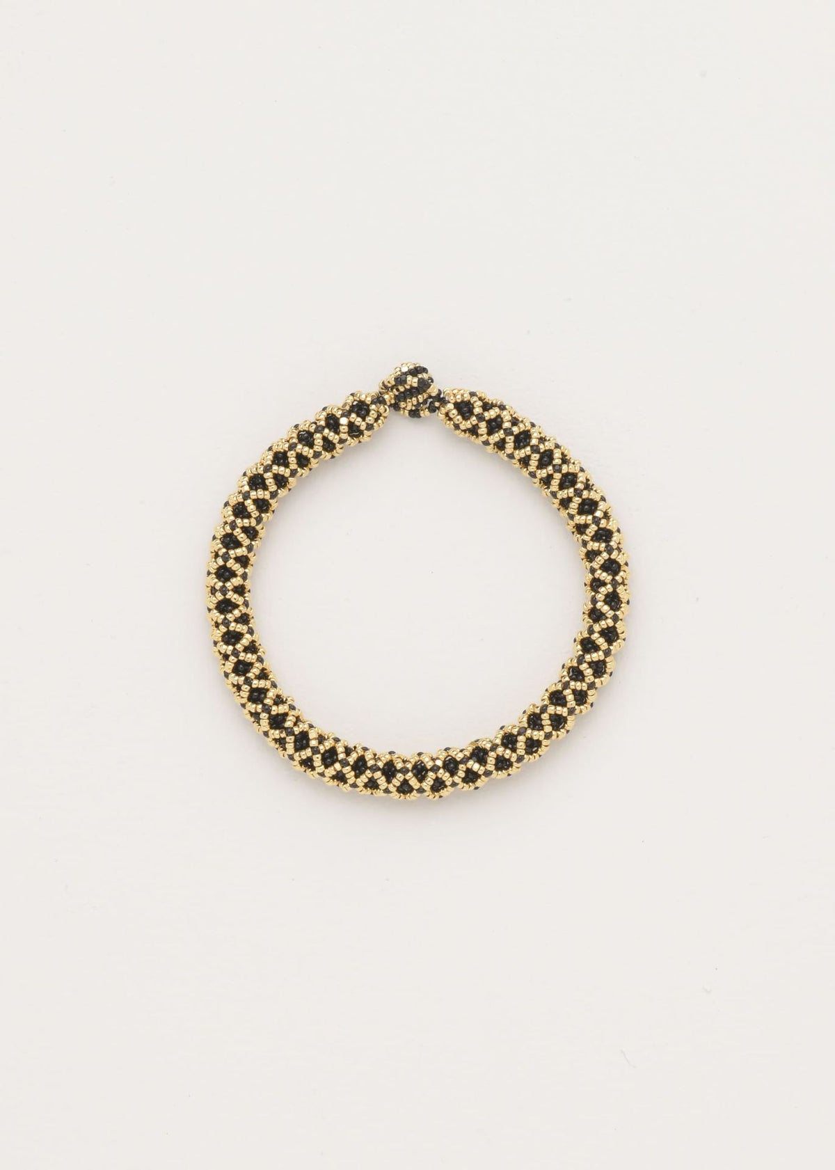 HUTA NAWI SNAKE BLACK GOLD BRACELET