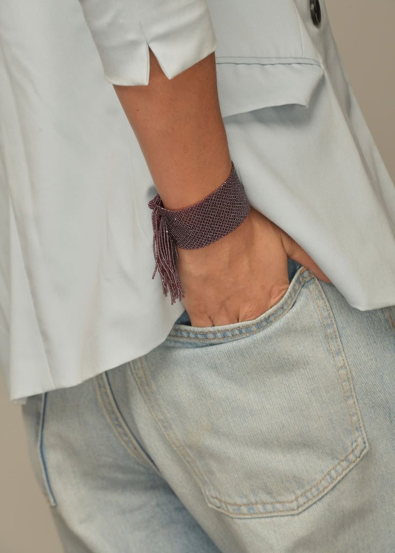 BRAZALETE TIRAS MARTHA TG GARNET LUSTRE