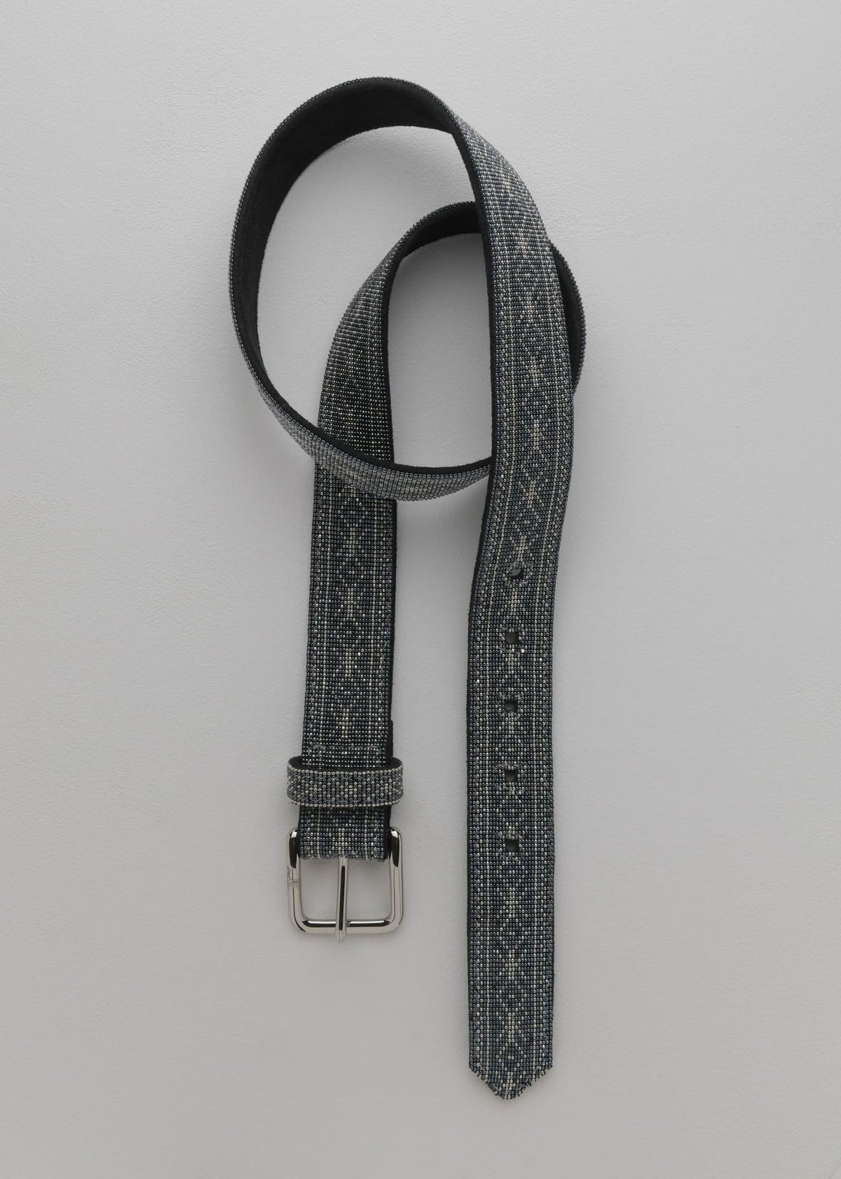 CINTURON PLATINO GRIS METALICO