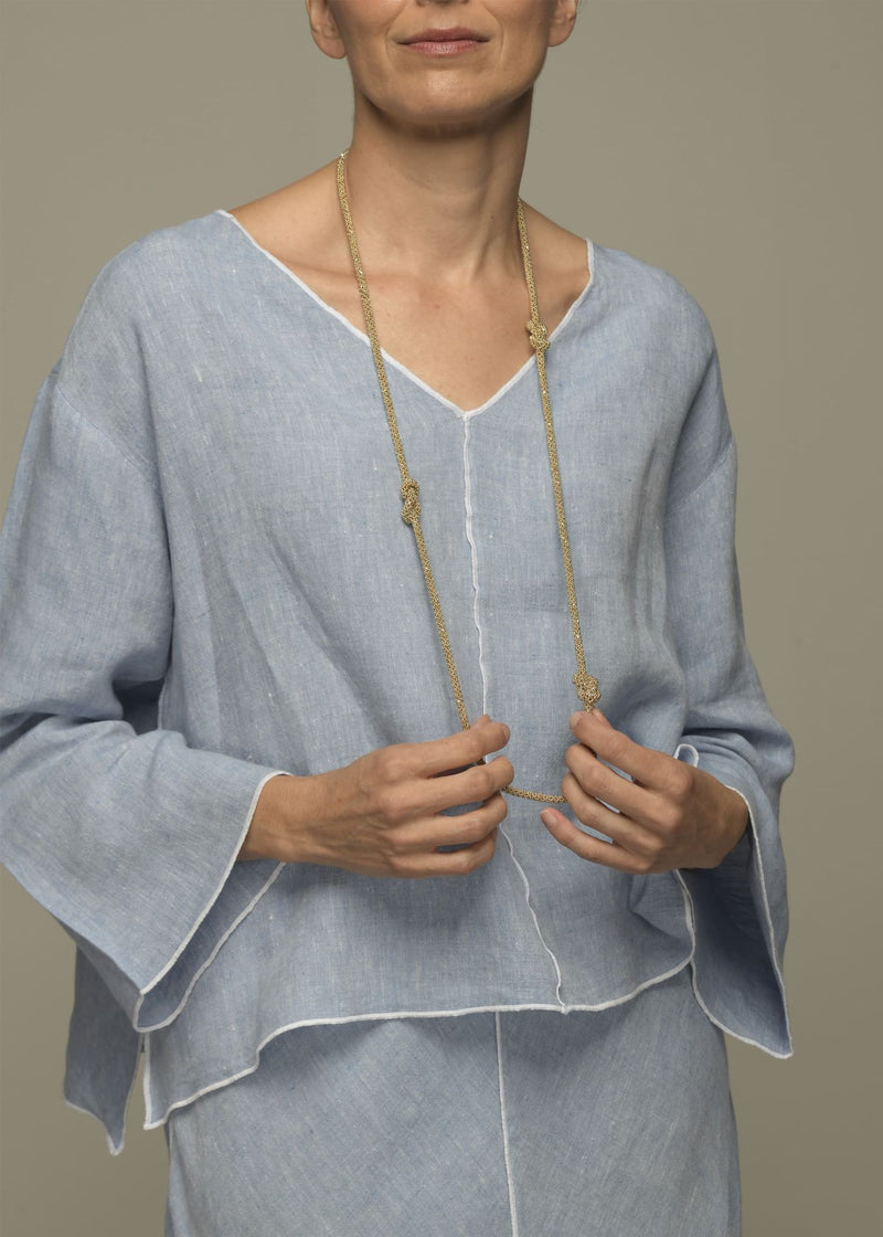 COLLAR TRES HAIKURI ORO PLATINO