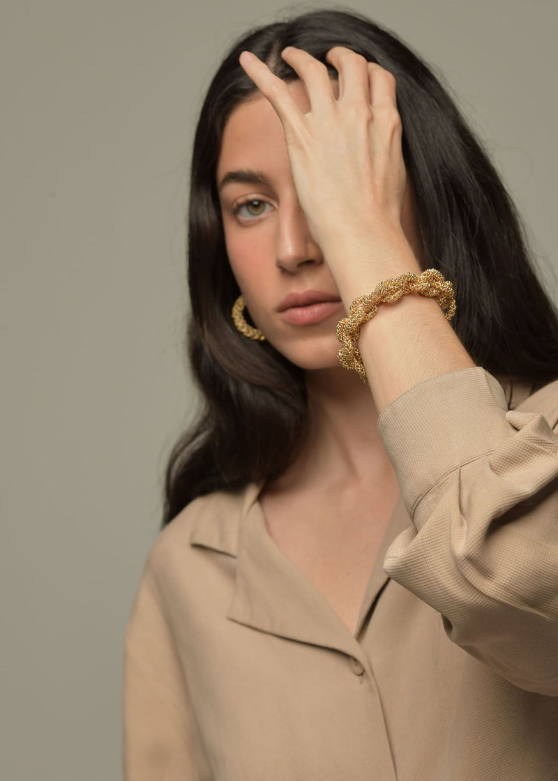 BRAZALETE HUTA CADENA ORO
