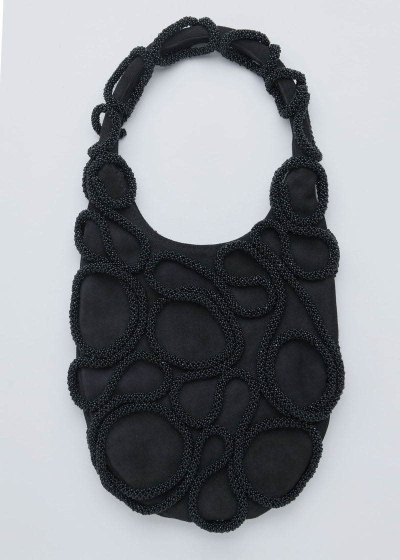 BOLSO TAPIE HAIKURI NEGRO PIEL NEGRA