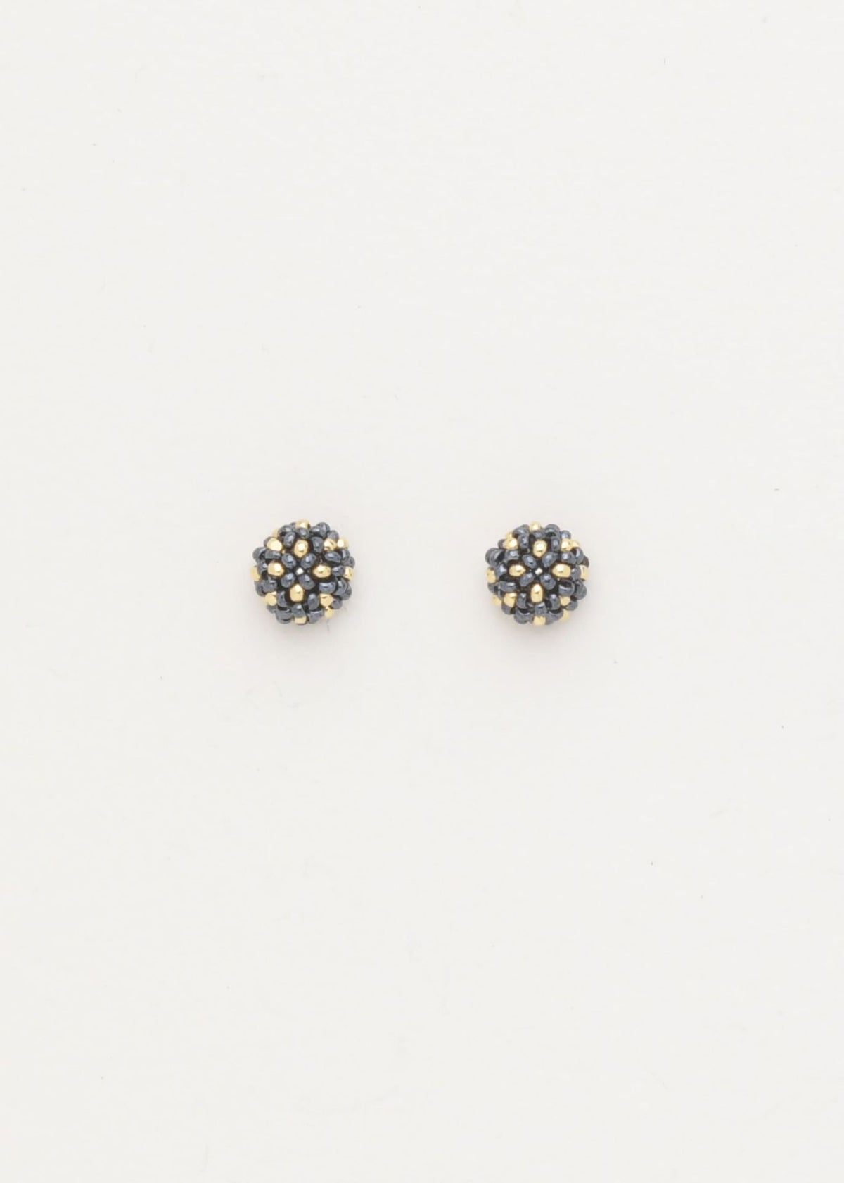 BROQUELES MARTHA ORO GRIS METALICO