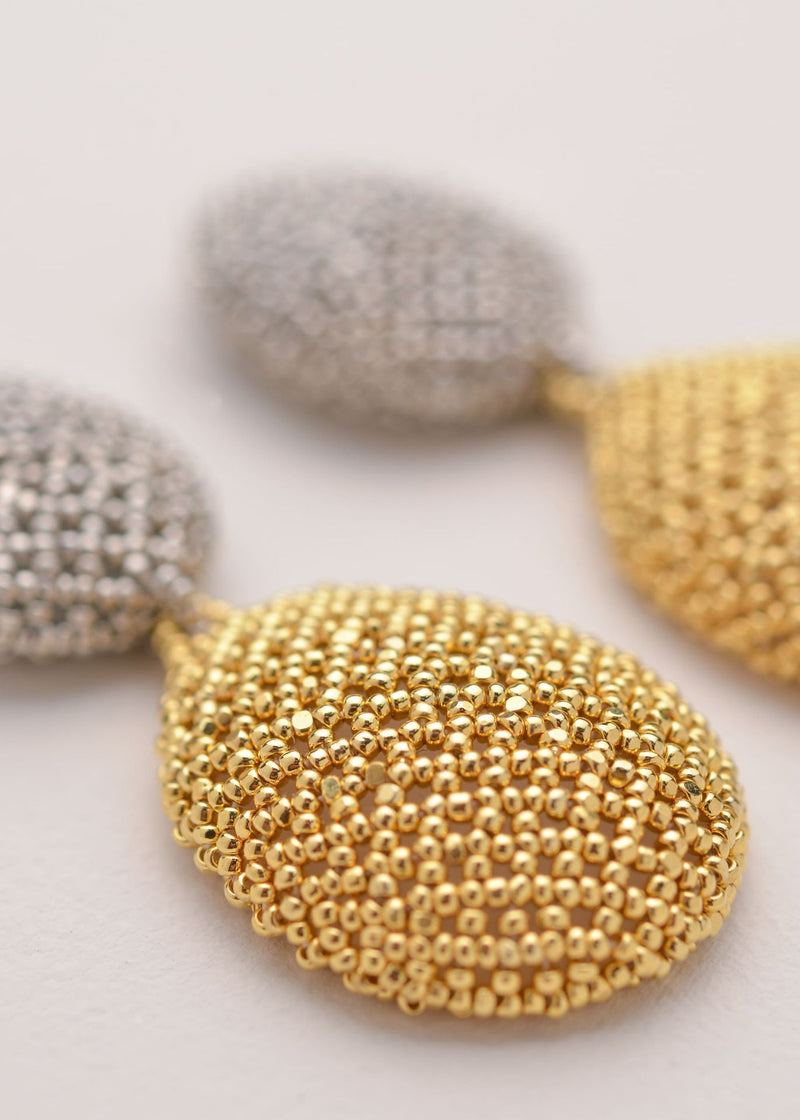 ARETES DOS TAWARI ORO PLATINO
