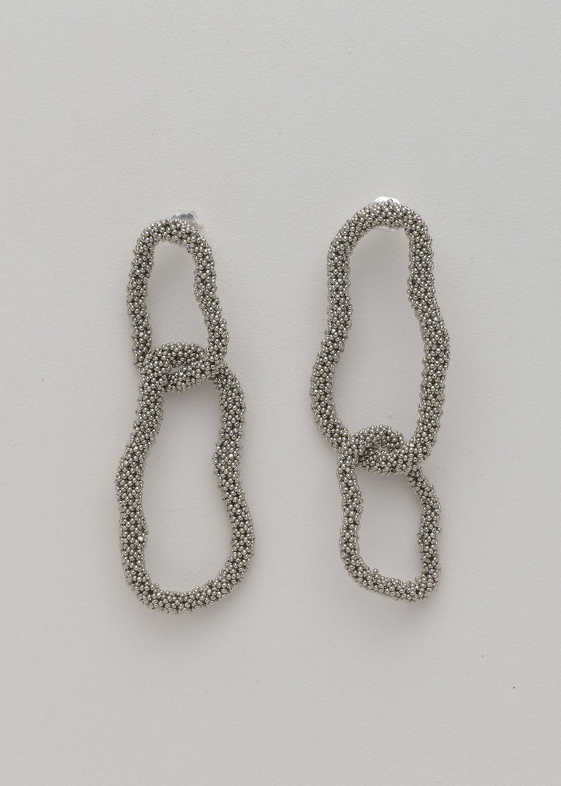 ARETES ESLABON KIPURI PLATINO