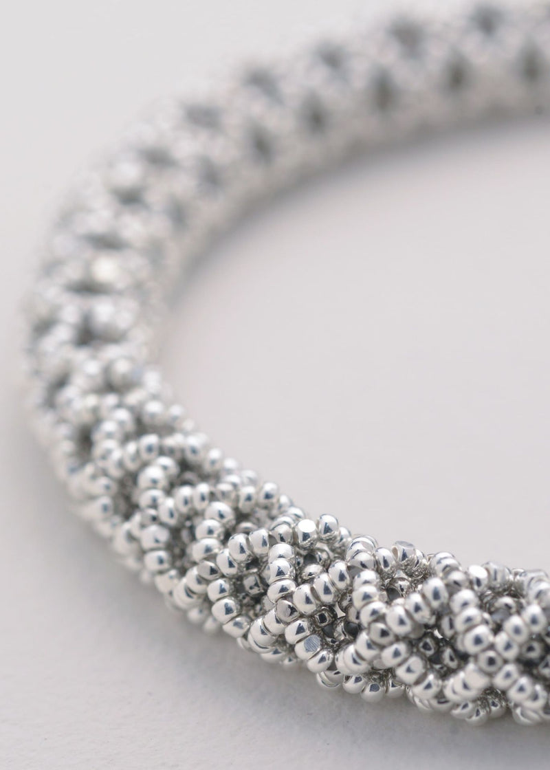 BRAZALETE HUTA SERPIENTE NAWI PLATA PLATINO