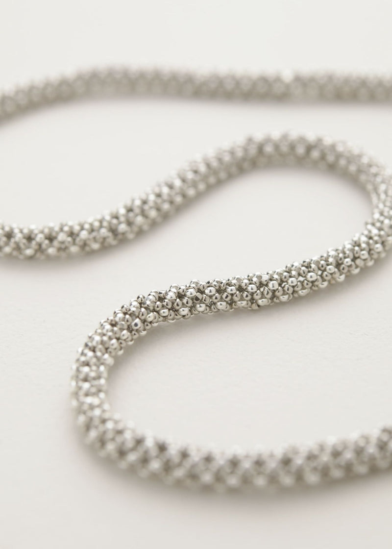 GARGANTILLA SERPIENTE PLATA PLATINO