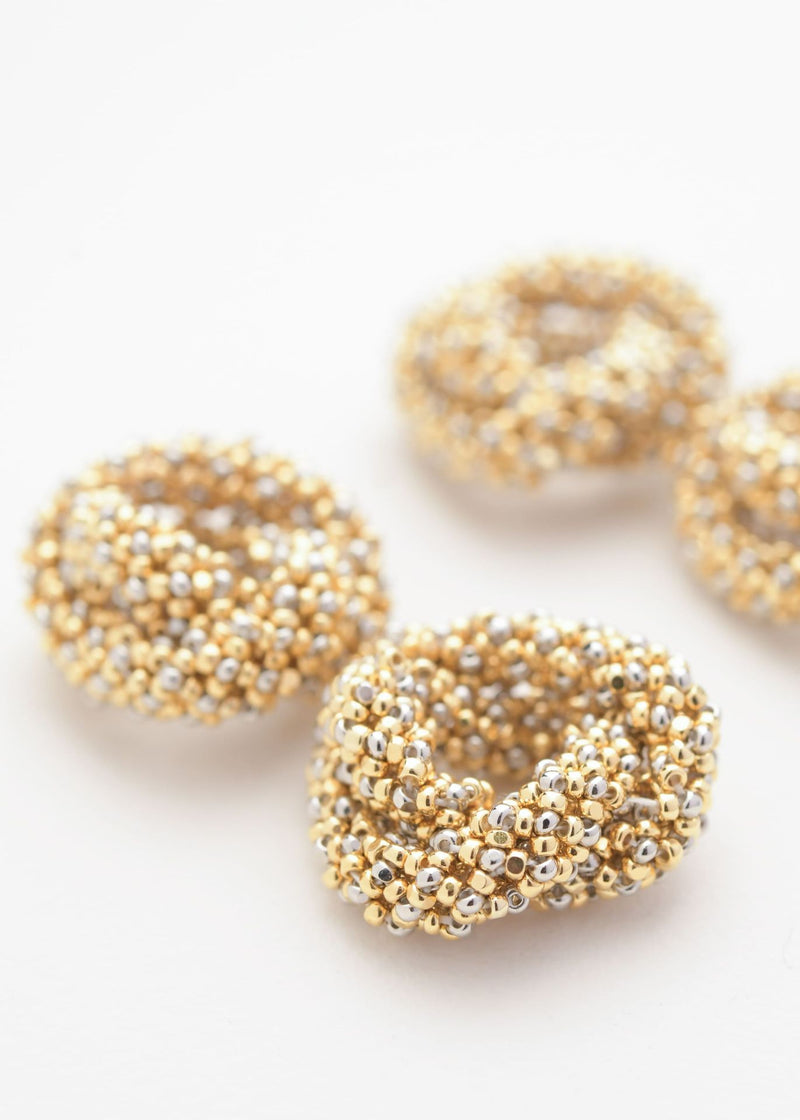 ARETES DOS HAIKURI ORO PLATINO