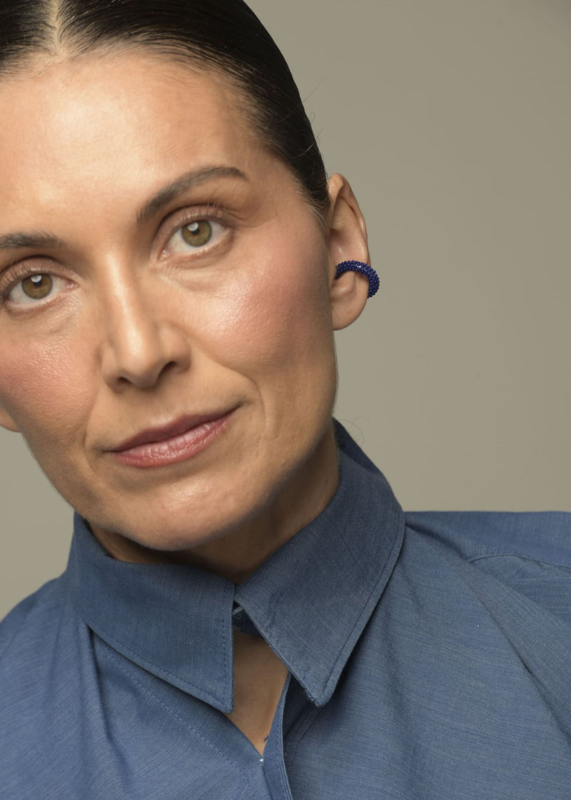 EARCUFF HUTA MARTHA AZUL REY OSCURO