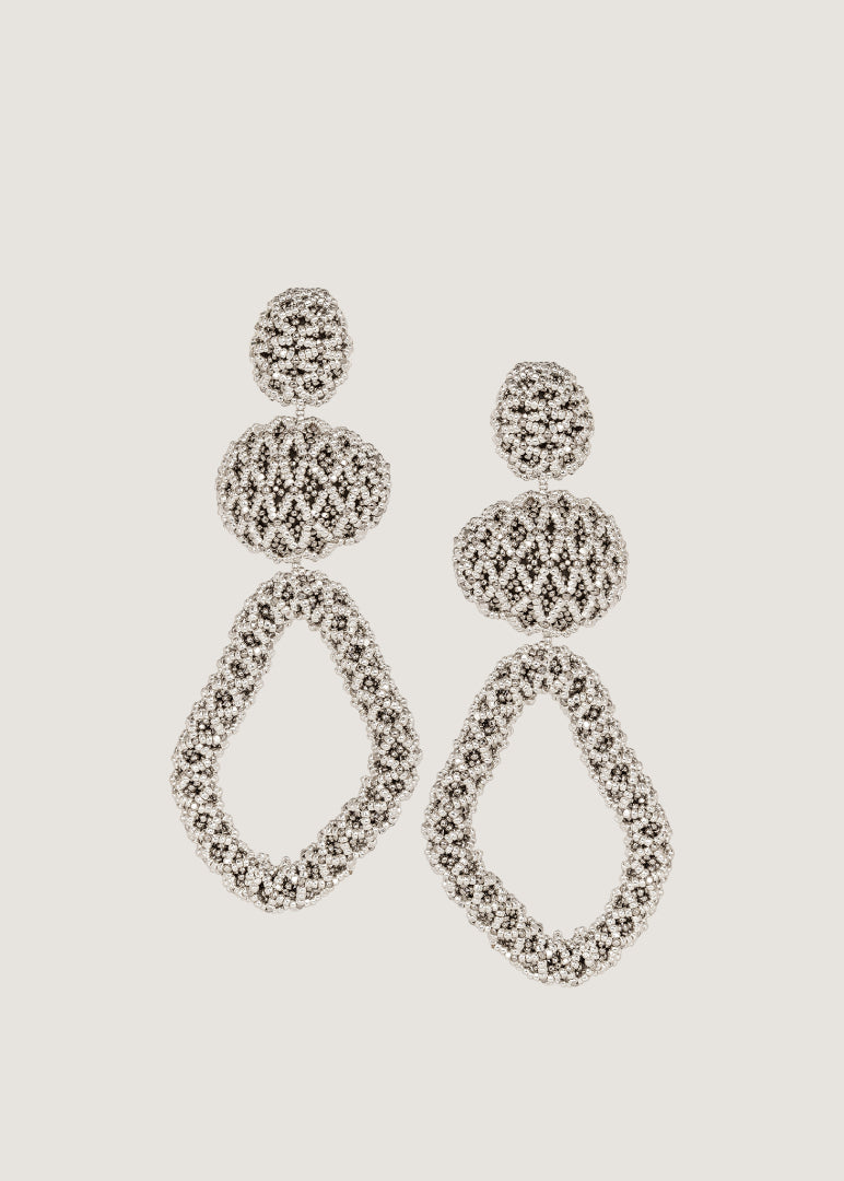 TAWARI WEB OPEN WEAVE HAUTE EARRINGS
