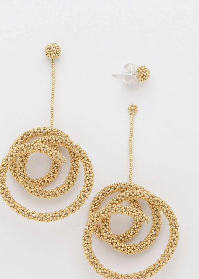 ARETES COLGANTES HAIKURI ORO