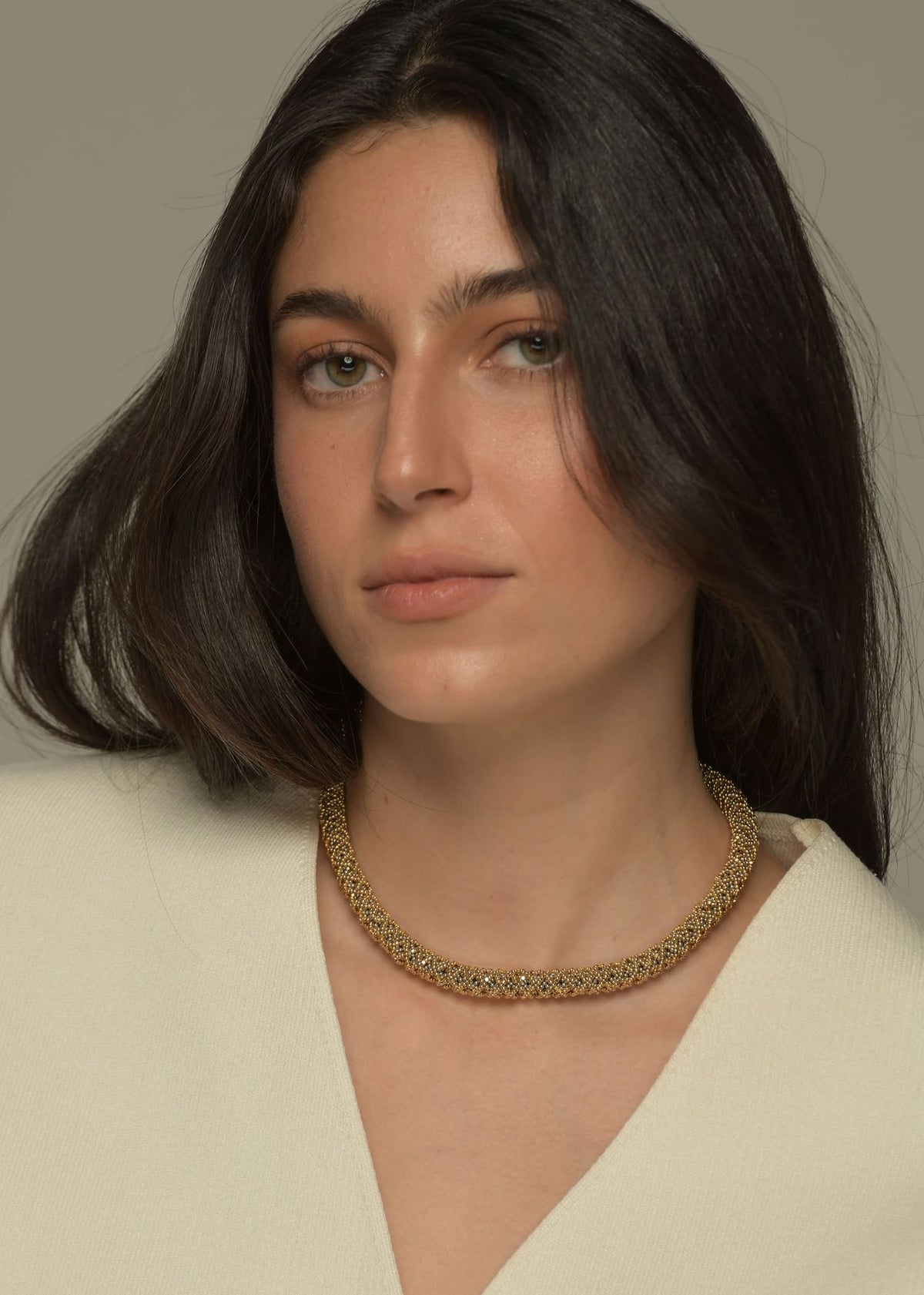 NAWI CHOKER GOLD PLATINUM