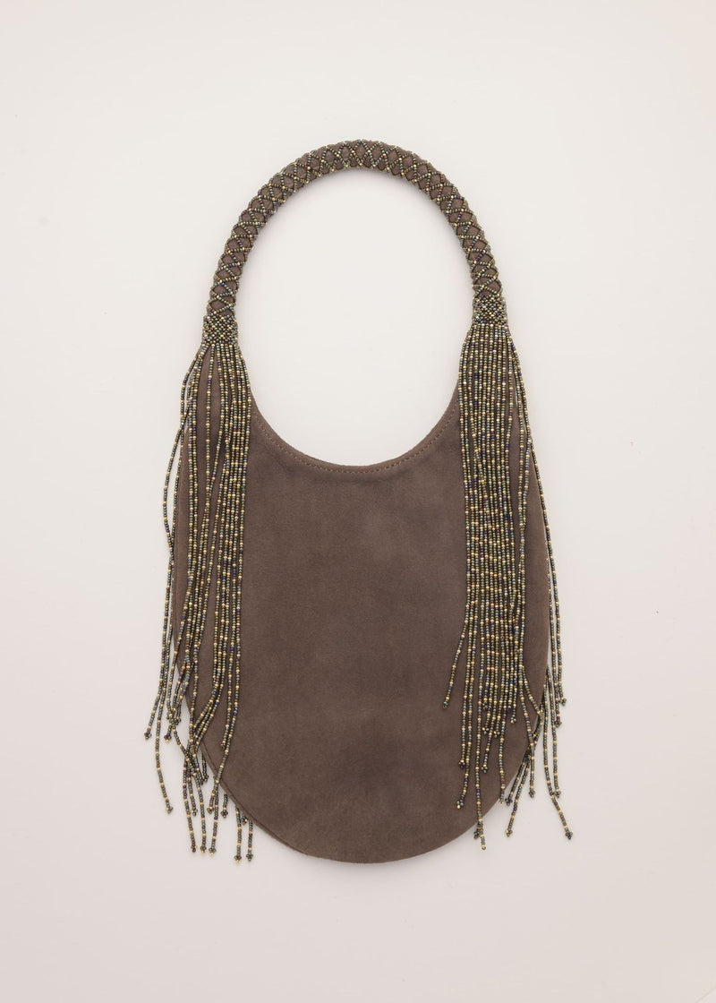 BOLSO HAIKURI ORO VERDE MILITAR PIEL CAFE
